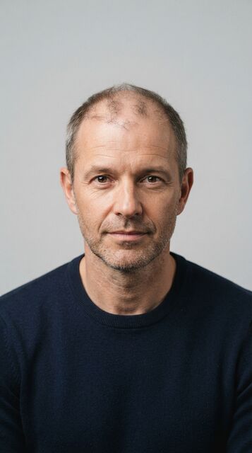 AI-generated before image: diffuse thinning