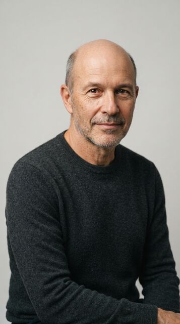 AI-generated before image: advanced baldness