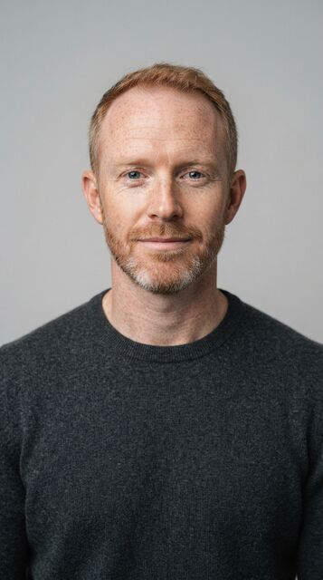 AI-generated before image: receding hairline